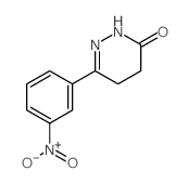 6-(3-nitrophenyl)-4,5-dihydro-2H-pyridazin-3-one结构式