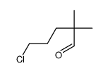 5-chloro-2,2-dimethylpentanal Structure