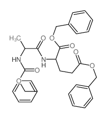 dibenzyl 2-(2-phenylmethoxycarbonylaminopropanoylamino)pentanedioate结构式