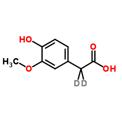 高香草酸-D2结构式