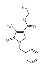 4-氨基-1-苄基-5-氧代-2,5-二氢-1H-吡咯-3-羧酸乙酯结构式