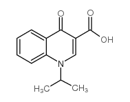 1-异丙基-4-氧-1,4-二氢-3-喹啉羧酸结构式