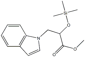 α-(Trimethylsilyl)oxy-1H-indole-1-propanoic acid methyl ester结构式