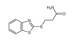 3-(2-Benzothiazolylthio)propionamide结构式