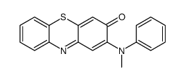 2-(N-methylanilino)phenothiazin-3-one Structure