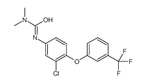 3-[3-chloro-4-[3-(trifluoromethyl)phenoxy]phenyl]-1,1-dimethylurea Structure