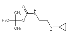 2-(环丙基氨基)乙基氨基甲酸叔丁酯结构式