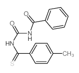 Benzamide, N-[[[(4-methylphenyl)thioxomethyl]amino]carbonyl]-结构式