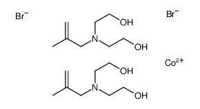 cobalt(2+),2-[2-hydroxyethyl(2-methylprop-2-enyl)amino]ethanol,dibromide Structure