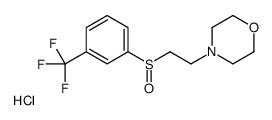 4-[2-[3-(trifluoromethyl)phenyl]sulfinylethyl]morpholine,hydrochloride结构式