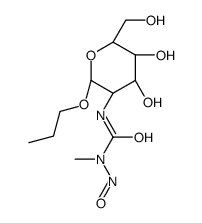 Propyl 2-deoxy-2-(3-methyl-3-nitrosoureido)-α-D-glucopyranoside Structure