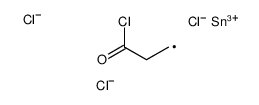 3-trichlorostannylpropanoyl chloride Structure