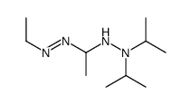 1-[1-[2,2-Bis(1-methylethyl)hydrazino]ethyl]-2-ethyldiazene结构式