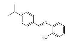 2-[(4-propan-2-ylphenyl)methylideneamino]phenol Structure