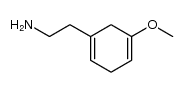 2-(5-methoxy-cyclohexa-1,4-dienyl)-ethylamine结构式