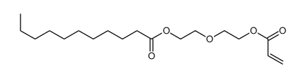 2-(2-prop-2-enoyloxyethoxy)ethyl undecanoate Structure