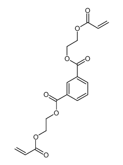 bis(2-prop-2-enoyloxyethyl) benzene-1,3-dicarboxylate Structure