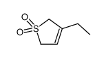 3-乙基-2,5-二氢噻吩-1,1-二氧化物结构式