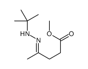 methyl 4-(tert-butylhydrazinylidene)pentanoate结构式