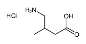 4-​amino-​3-​methylbutanoic acid hydrochloride Structure