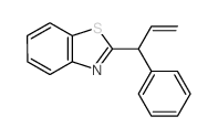 2-(1-phenylprop-2-enyl)benzothiazole结构式
