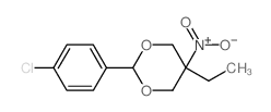 2-(4-chlorophenyl)-5-ethyl-5-nitro-1,3-dioxane结构式