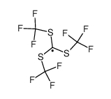 tris(trifluoromethylsulfanyl)methyl radical Structure