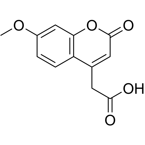 (7-Methoxy-2-oxo-2H-chromen-4-yl)acetic acid Structure