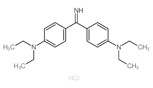 Benzenamine,4,4'-carbonimidoylbis[N,N-diethyl-, hydrochloride (1:1) Structure