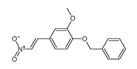 反-4-苄氧基-3-甲氧基-β-硝基苯乙烯结构式