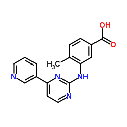 4-methyl-3-[[4-(3-pyridinyl)-2-pyrimidinyl]amino]benzoic acid Structure