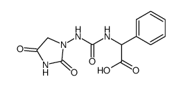 [3-(2,4-dioxo-imidazolidin-1-yl)-ureido]-phenyl-acetic acid Structure