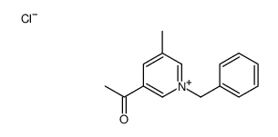 1-(1-benzyl-5-methylpyridin-1-ium-3-yl)ethanone,chloride Structure