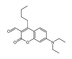 4-butyl-7-(diethylamino)-2-oxochromene-3-carbaldehyde Structure