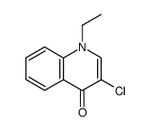 3-chloro-1-ethyl-1H-quinolin-4-one结构式