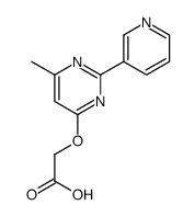 2-(6-methyl-2-pyridin-3-ylpyrimidin-4-yl)oxyacetic acid Structure