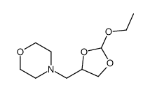 Morpholine, 4-[(2-ethoxy-1,3-dioxolan-4-yl)methyl]- (9CI) Structure