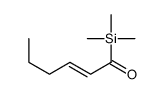 1-trimethylsilylhex-2-en-1-one Structure