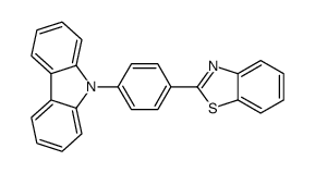 2-(4-carbazol-9-ylphenyl)-1,3-benzothiazole结构式