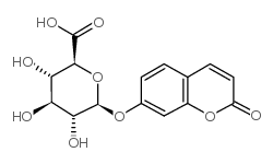 7-羟基香豆素葡萄糖醛酸钠盐结构式