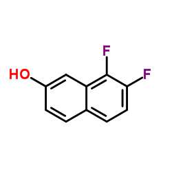 7.8-二氟-2-萘酚结构式