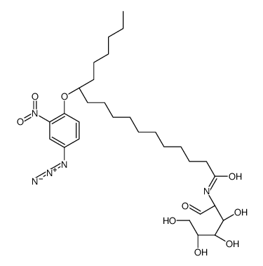 12-(4-azido-2-nitrophenoxy)stearoylglucosamine Structure