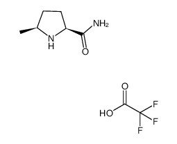 (2S,5S)-5-methyl-pyrrolidine-2-carboxylic acid amide trifluoroacetate Structure