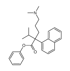 α-[3-(Dimethylamino)propyl]-α-(1-methylethyl)-1-naphthaleneacetic acid phenyl ester Structure