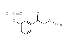 1-(3-羟基苯基)-2-(甲基氨基)乙酮硫酸盐结构式