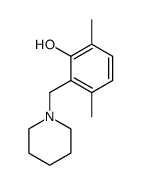 6-(N-piperidinylmethyl)-2,5-dimethylphenol结构式