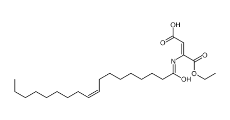 2-Butenedioic acid (Z)-, (Z)-2-[(1-oxo-9-octadecenyl)amino]ethyl ester, sulfonated, sodium salt structure
