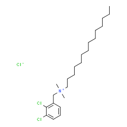 (dichlorobenzyl)dimethyltetradecylammonium chloride Structure