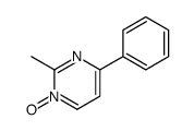 2-methyl-1-oxido-4-phenylpyrimidin-1-ium Structure