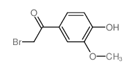 2-溴-1-(4-羟基-3-甲氧基苯基)乙酮结构式